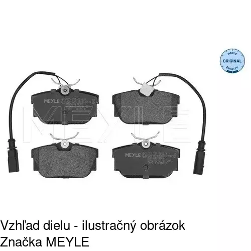 Brzdové dosky POLCAR S70-1164 - obr. 3