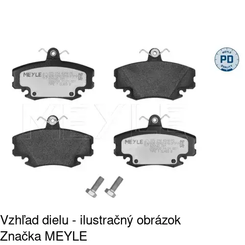 Brzdové dosky POLCAR S70-1238 - obr. 1