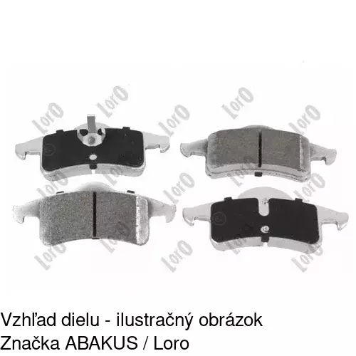 Brzdové dosky POLCAR S70-1346 - obr. 2