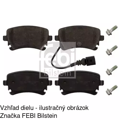 Brzdové dosky POLCAR S70-1441 - obr. 1