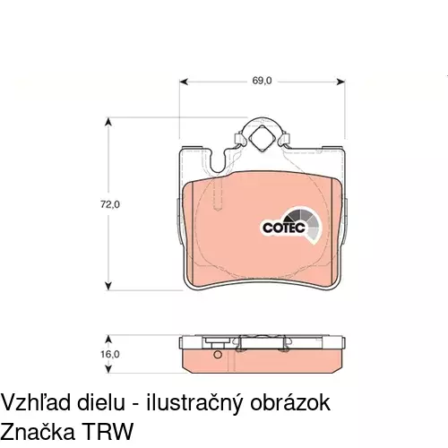 Brzdové dosky POLCAR S70-1499 - obr. 4