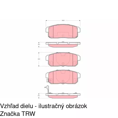 Brzdové dosky POLCAR S70-1553