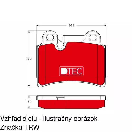 Brzdové dosky POLCAR S70-1576 - obr. 4