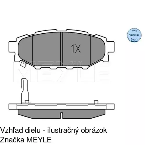 Brzdové dosky POLCAR S70-1610 - obr. 2