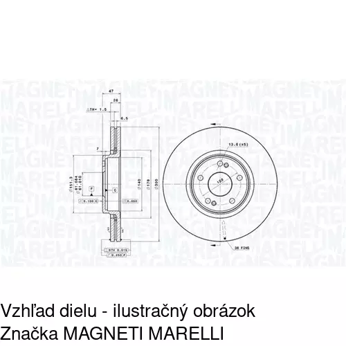 Brzdový kotúč POLCAR S71-0037 - obr. 4