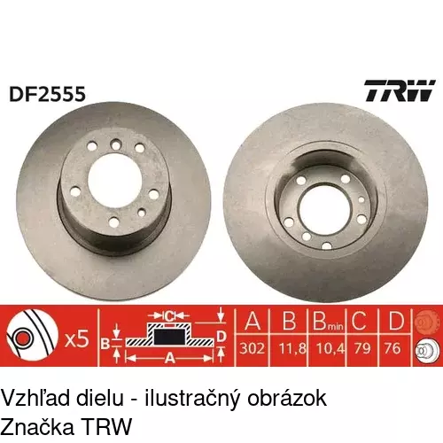 Brzdový kotúč POLCAR S71-0139 - obr. 3