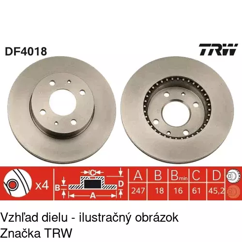 Brzdový kotúč POLCAR S71-0213 - obr. 5