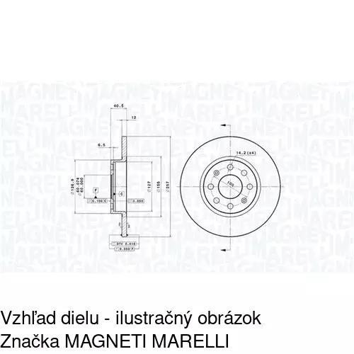 Brzdový kotúč POLCAR S71-0265