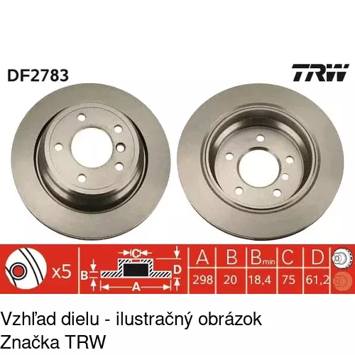 Brzdový kotúč POLCAR S71-1216 - obr. 2