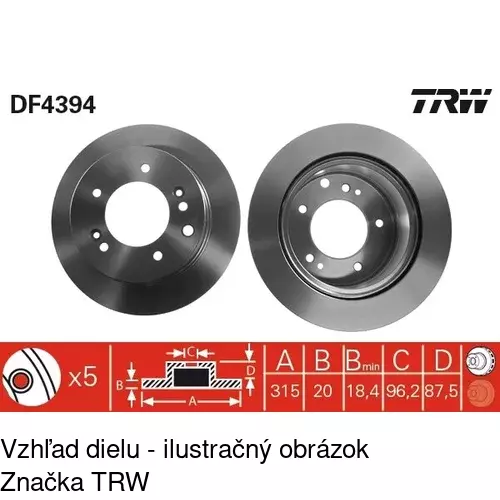 Brzdový kotúč POLCAR S71-1301 - obr. 1