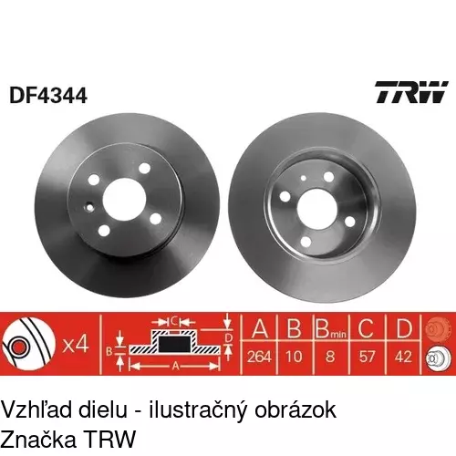 Brzdový kotúč POLCAR S71-1372 - obr. 4