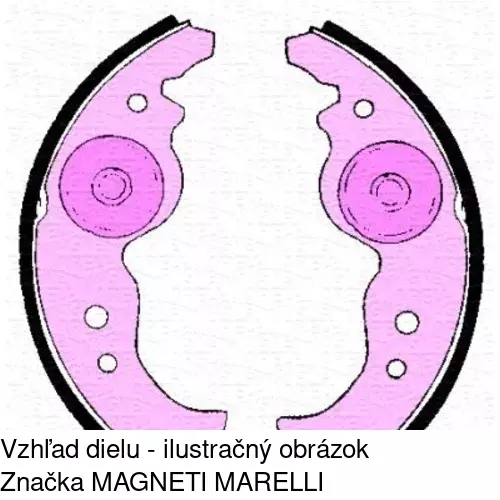 Brzdové čeľuste POLCAR S72-1004 - obr. 2