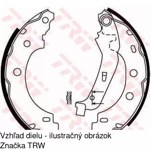 Brzdové čeľuste POLCAR S72-1024 - obr. 3