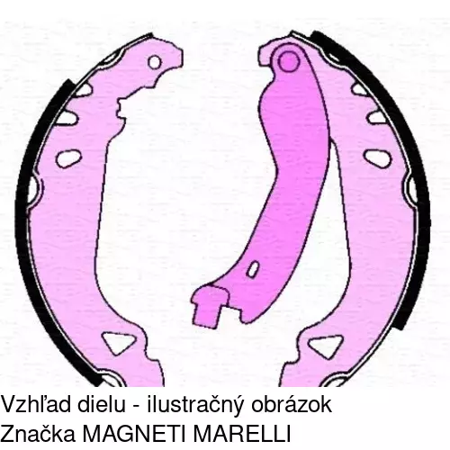 Brzdové čeľuste POLCAR S72-1034 - obr. 2