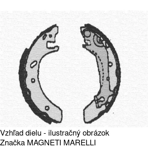 Brzdové čeľuste POLCAR S72-1038