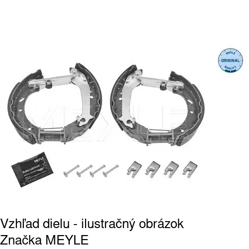 Brzdové čeľuste POLCAR S72-1038 - obr. 2