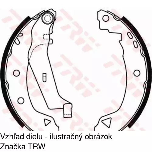 Brzdové čeľuste POLCAR S72-1040 - obr. 2