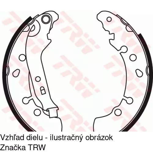 Brzdové čeľuste POLCAR S72-1079 - obr. 2