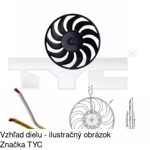 Ventilátor bez krytu / podpery POLCAR 133423U2-Q - obr. 1