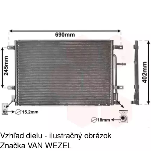 Chladiče klimatizácie 1335K8C2 /POLCAR/ - obr. 5