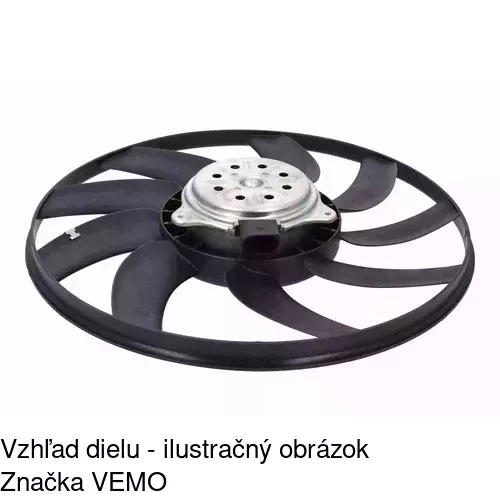 Ventilátor bez krytu / podpery POLCAR 133723U1