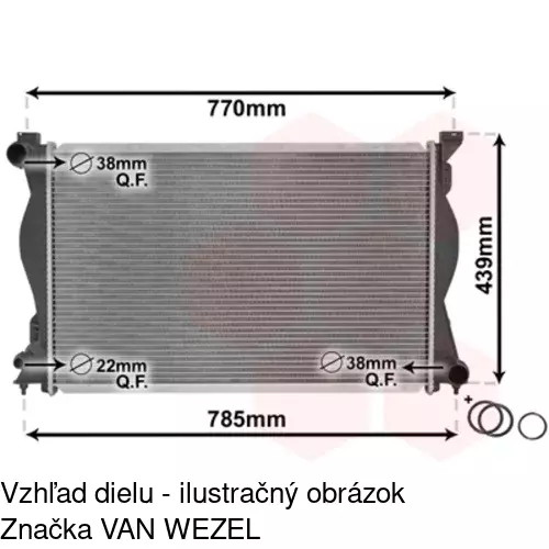 Chladiče vody POLCAR 133808-3 - obr. 1