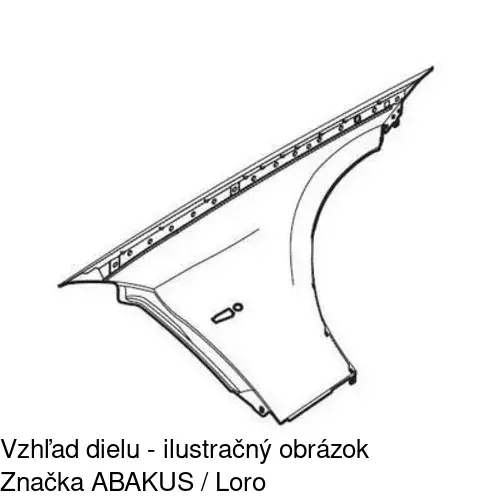 Predný blatník POLCAR 200101 - obr. 1