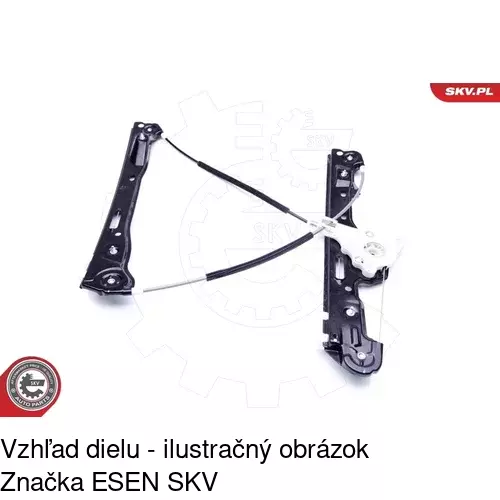 Mechanizmus sťahovania okna elektrický bez motora POLCAR 2001PSG1 - obr. 4