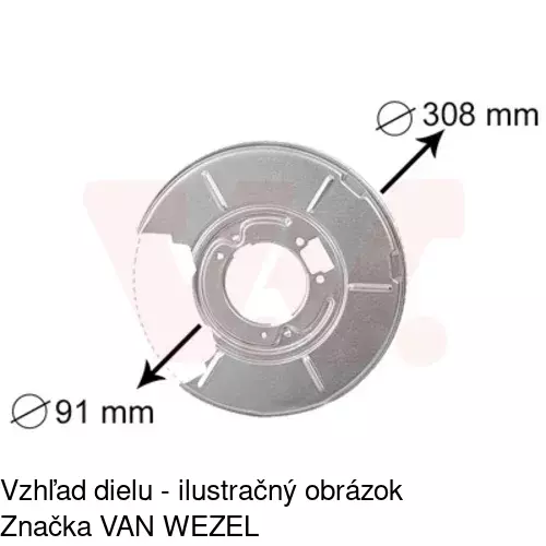 Brzdovy štít POLCAR 2007OT-6 - obr. 4