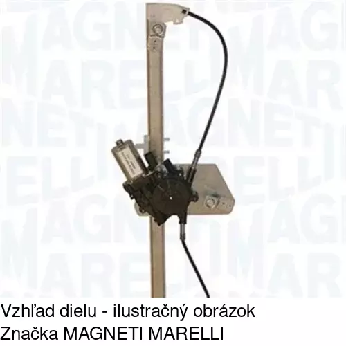 Elektrický mechanizmus okna dverí POLCAR 2050PSE3 - obr. 4