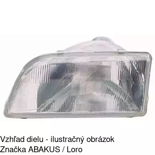 Hlavný reflektor POLCAR 2304090E - obr. 2