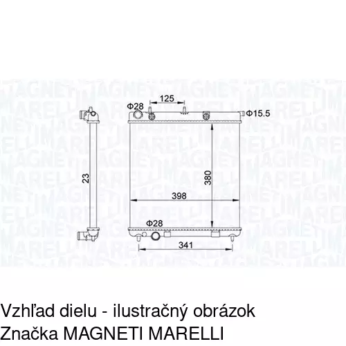 Chladiče vody POLCAR 231508A1 - obr. 1