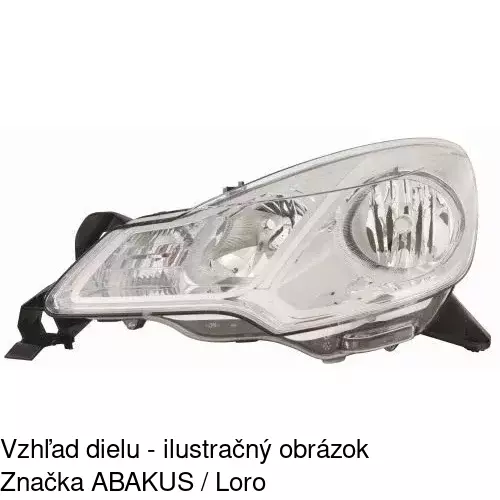 Hlavný reflektor POLCAR 231809-E - obr. 3