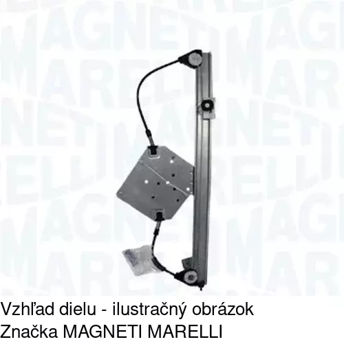 Elektrický mechanizmus okna dverí POLCAR 2325PSE6 - obr. 2