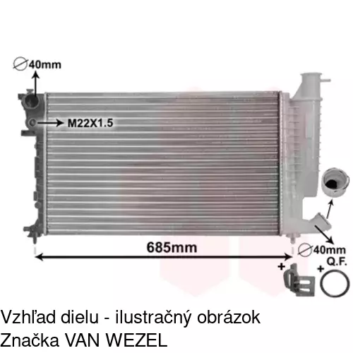 Chladiče vody POLCAR 232608A2 - obr. 4