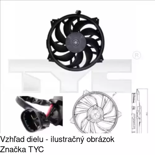 Ventilátory chladičov POLCAR 233223W2