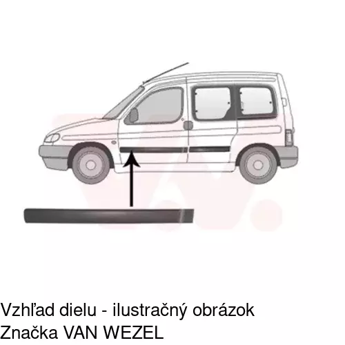 Lišta dverí POLCAR 23500031