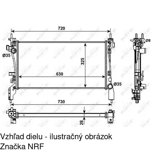 Chladiče vody POLCAR 239108-2 - obr. 2