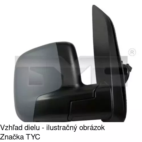 Vonkajšie zrkadlo POLCAR 2391514E - obr. 1