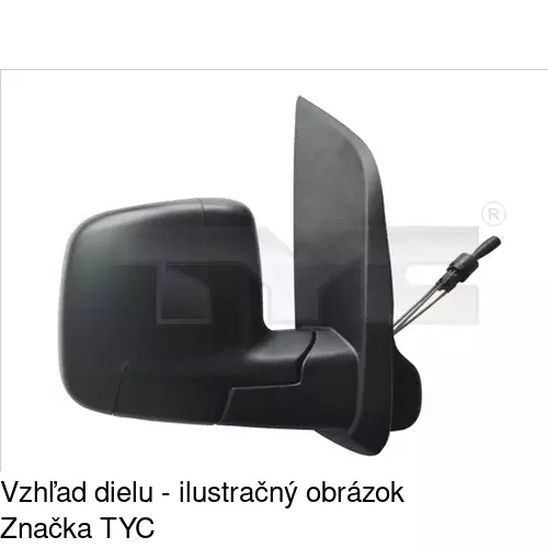 Rám vonkajšieho zrkadla POLCAR 239154TE