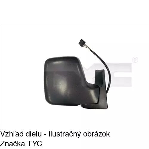 Vonkajšie zrkadlo POLCAR 2395514E