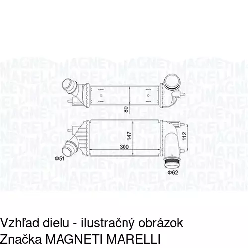 Chladiče vzduchu (Intercoolery) POLCAR 2397J8-3 - obr. 1