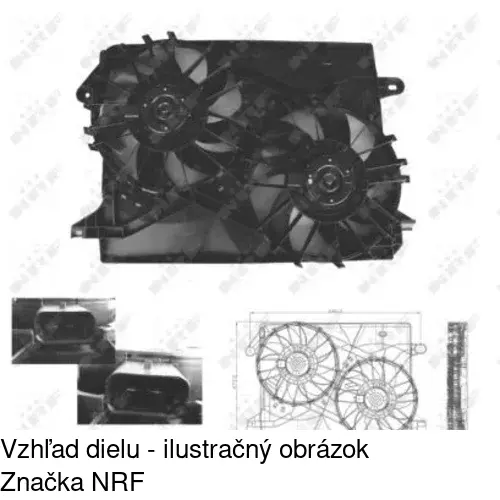 Ventilátory chladičov POLCAR 243123W1 - obr. 1