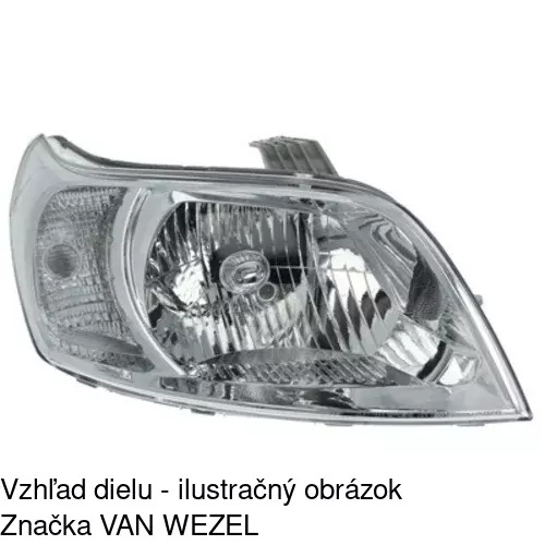 Hlavný reflektor POLCAR 251510-E - obr. 1