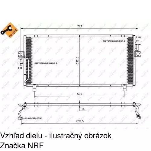 Chladiče klimatizácie POLCAR 2732K82X - obr. 1