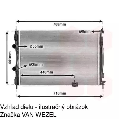 Chladiče vody POLCAR 275908-3 - obr. 1