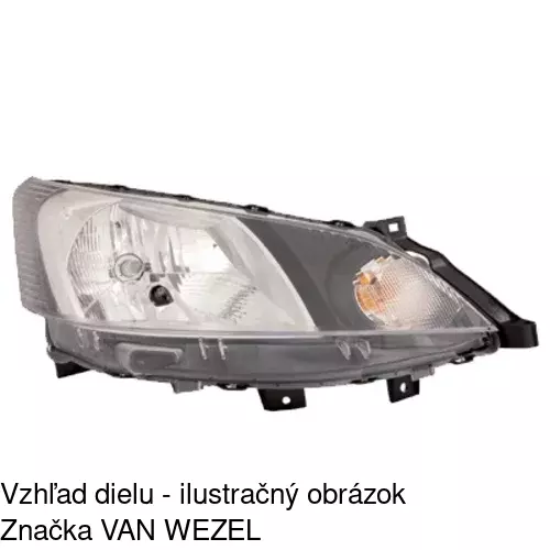 Hlavný reflektor POLCAR 278710-E - obr. 1