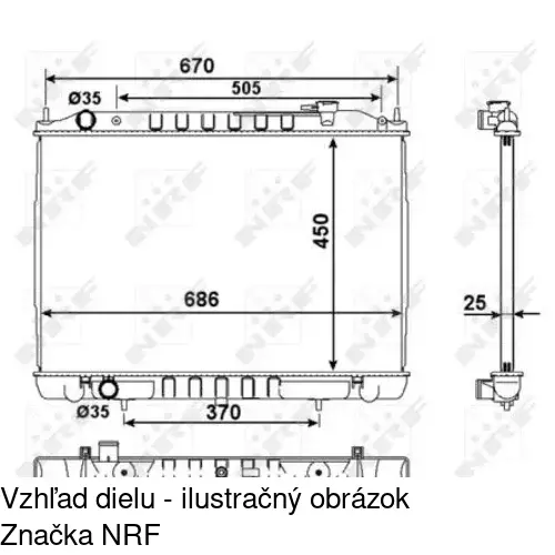 Chladiče vody POLCAR 279708-1