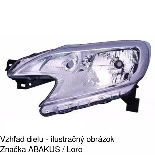 Hlavný reflektor 27L110-V /POLCAR/ - obr. 2