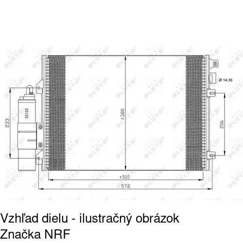 Chladiče klimatizácie 2801K8C1 /POLCAR/ - obr. 3